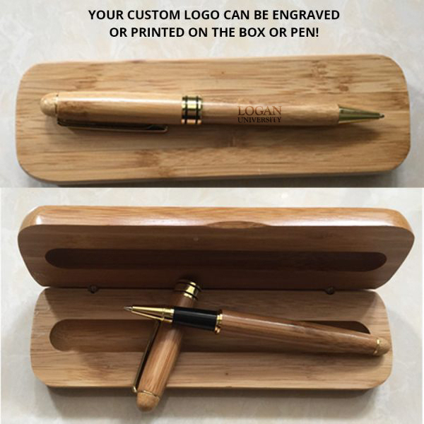 Executive Wooden Pen Set w/ Matching Case - Cap