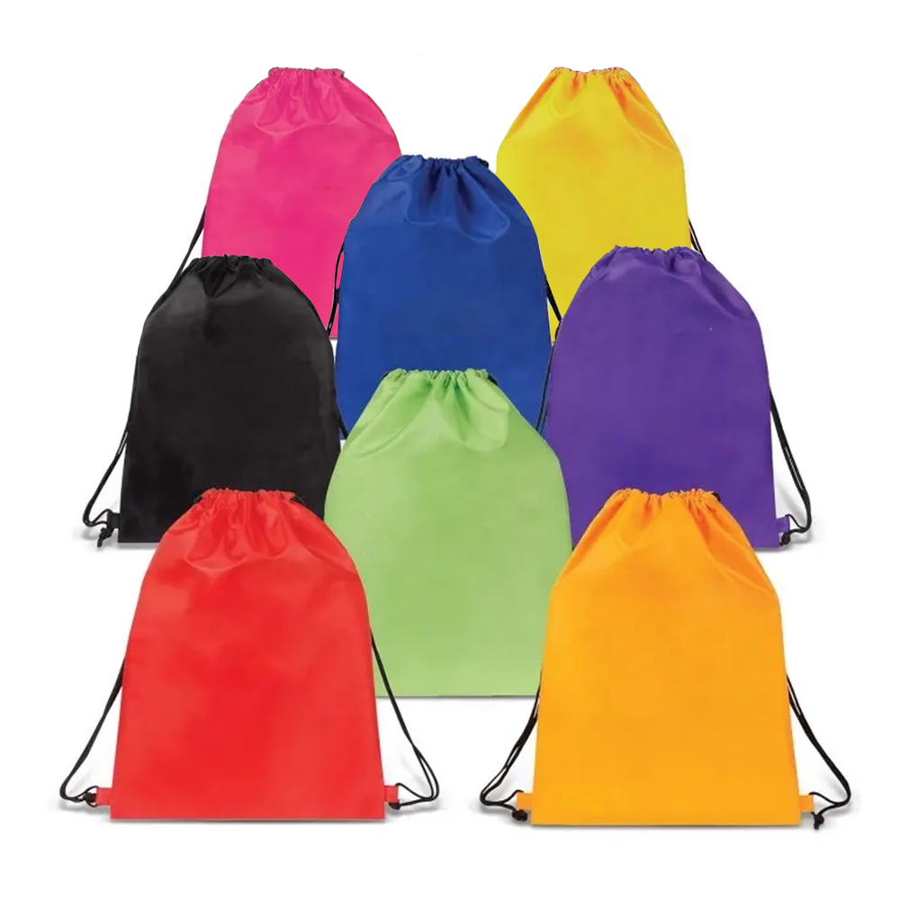 Sports 210D Nylon Drawstring Tote Bag