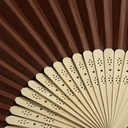 Bamboo Cloth Face Hand Fan 