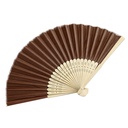 Bamboo Cloth Face Hand Fan 