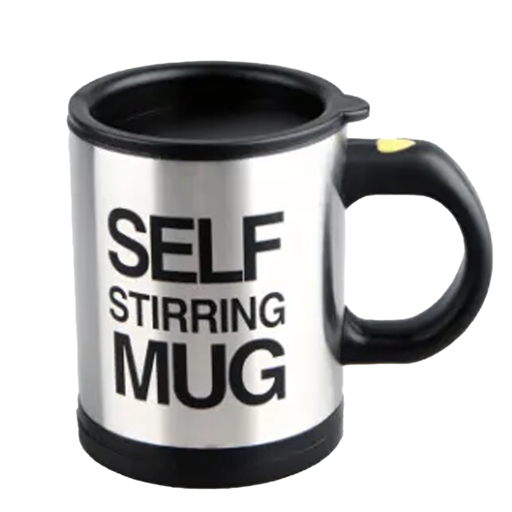 BlendMaster Self-Stirring Stainless Steel coffee mug 13.5 Oz