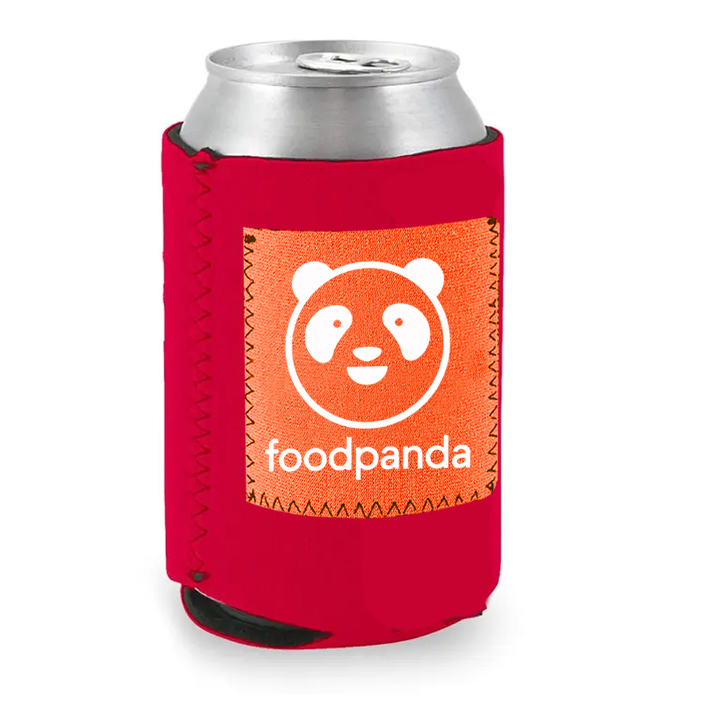 Collapsible Neoprene Can Cooler With Pocket