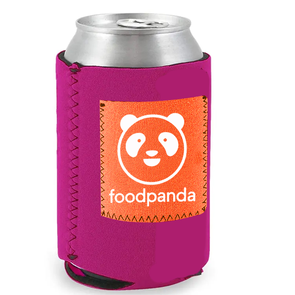 Collapsible Neoprene Can Cooler With Pocket