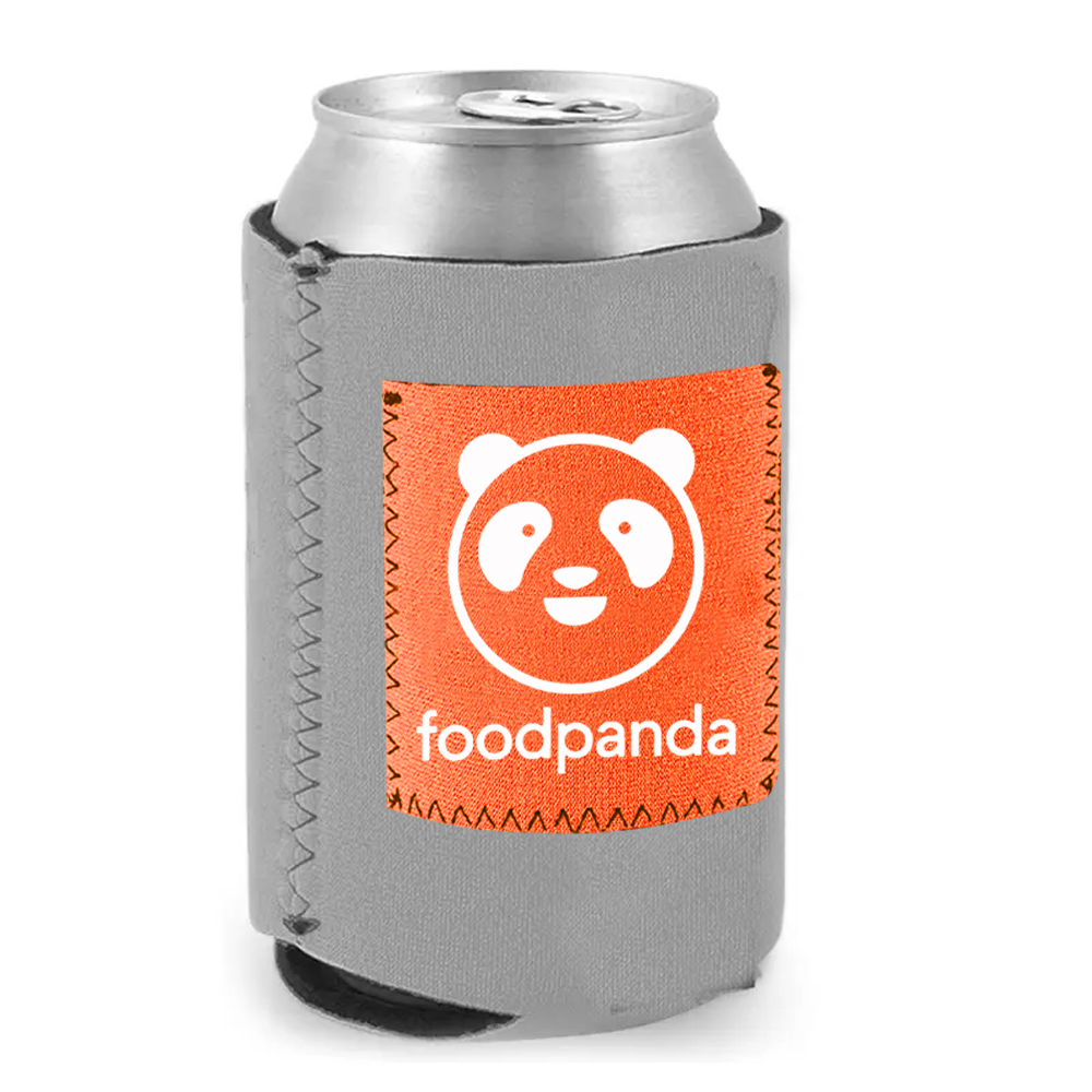 Collapsible Neoprene Can Cooler With Pocket