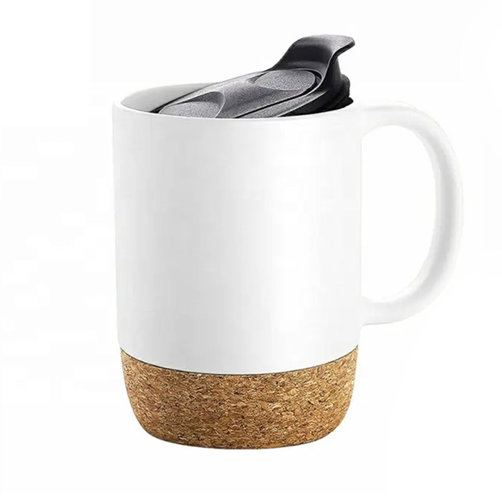 EcoMug Ceramic Travel Mug Cork Bottom - 12OZ