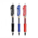 Inkflow Retractable Gel Pens With Rubber Grip