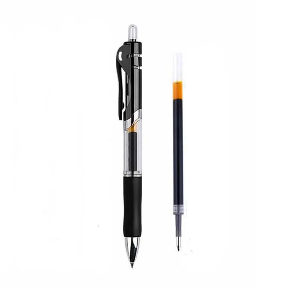 Inkflow Retractable Gel Pens With Rubber Grip