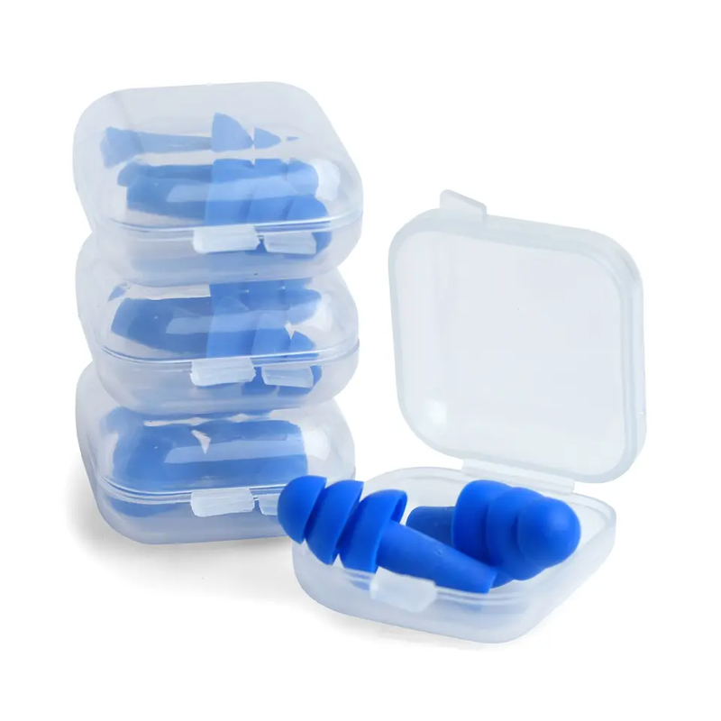 SilentComfort Ear Plug Set - TPR Silicone Ear Plugs in Branded Case