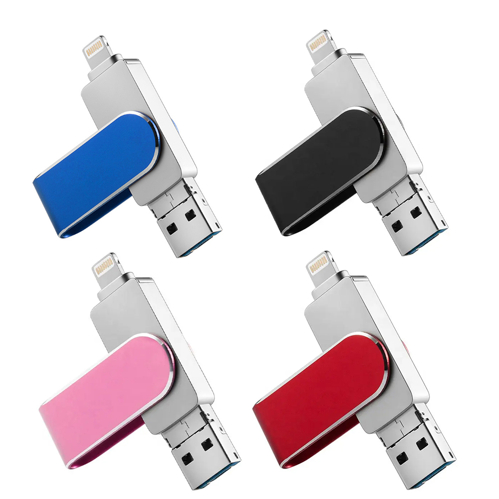 Stockton 3-IN-1 Push and Pull USB Flash drive - 16GB