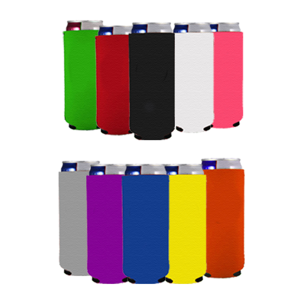 Tall Collapsible Neoprene Can Cooler 6.29" x 3.54"