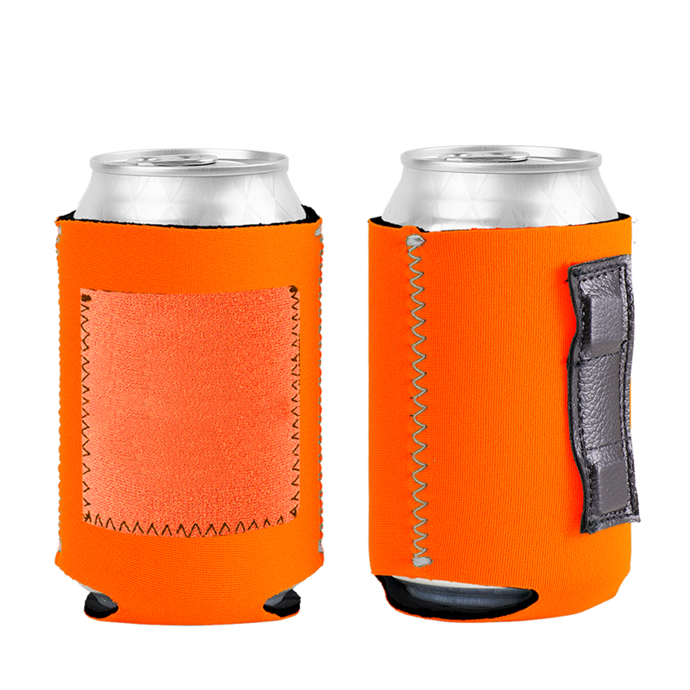 Tall Collapsible Neoprene Can Cooler With Pouch 6.29" x 3.54"