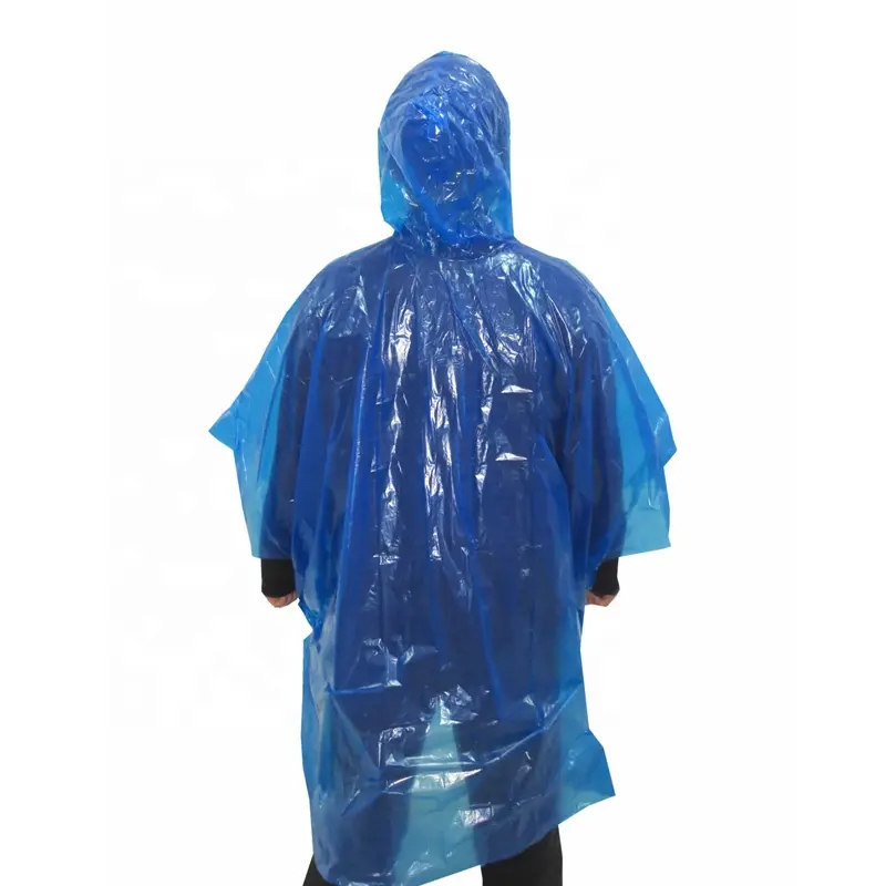 Translucent Branded Rain Poncho