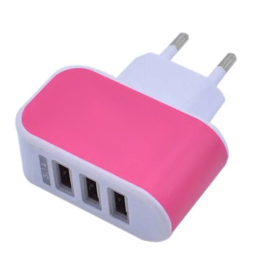 Triplecharge 3.1A LED USB Wall Charger For Mobile Phones