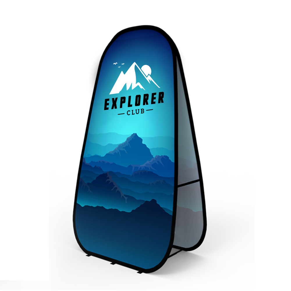 Vertical Duo-view Pop-up A-frame Banner