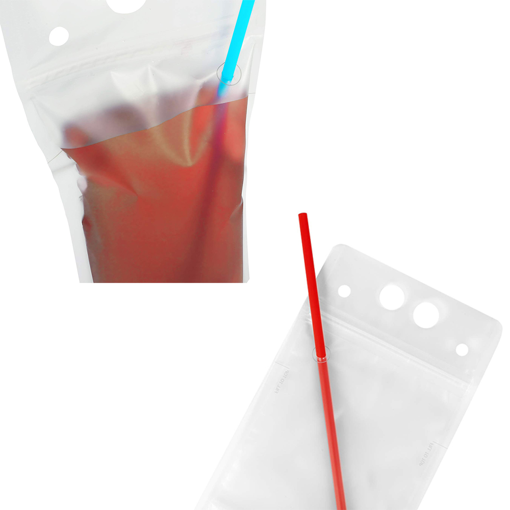 17 Oz Drink Pouch w/ Straw