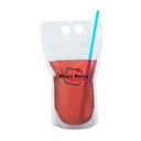 17 Oz Drink Pouch w/ Straw