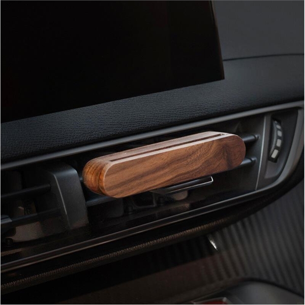 Ventscent Wood Car Air Freshener With Scent Diffuser