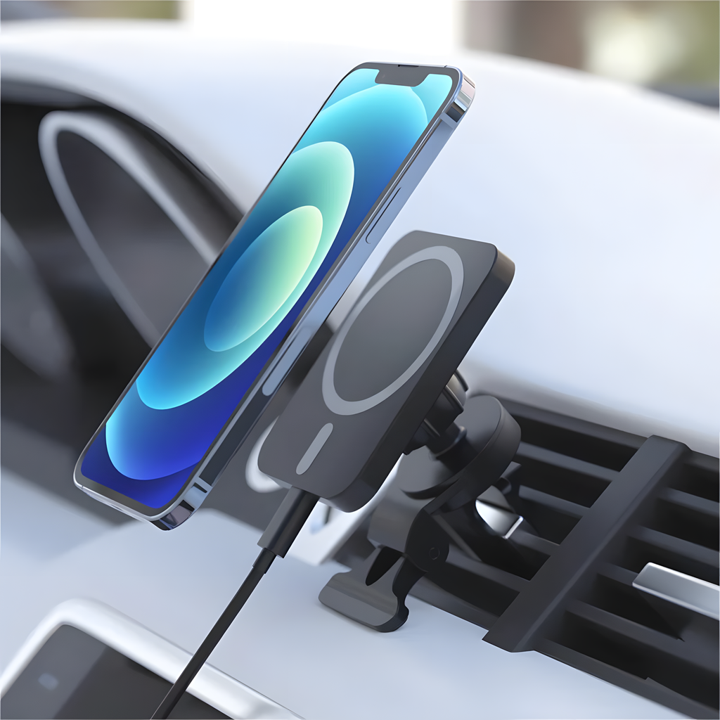 Wireless Magnetic Car Mount Charger Qi 15W