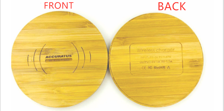 Bamboo Qi Wireless Charging Pad