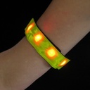 LED Flashing Light Reflective Wristband And Armband W/ Velcro