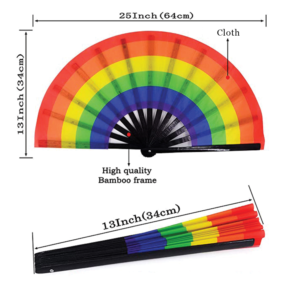 LOUD Clack Hand Fan 13" x 25"