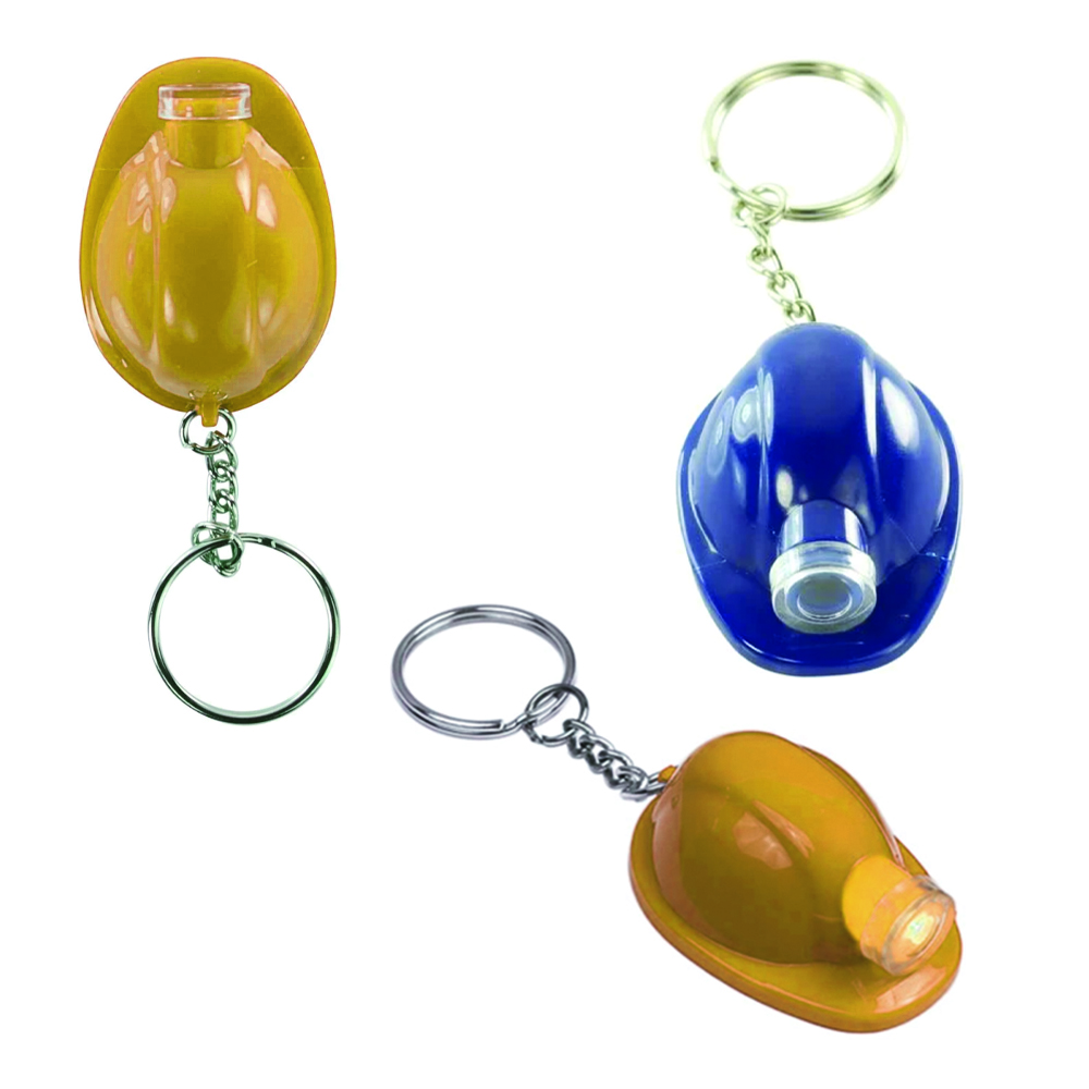 Safety Helmet Flashlight Keychain