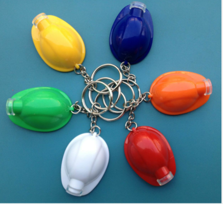 Safety Helmet Flashlight Keychain