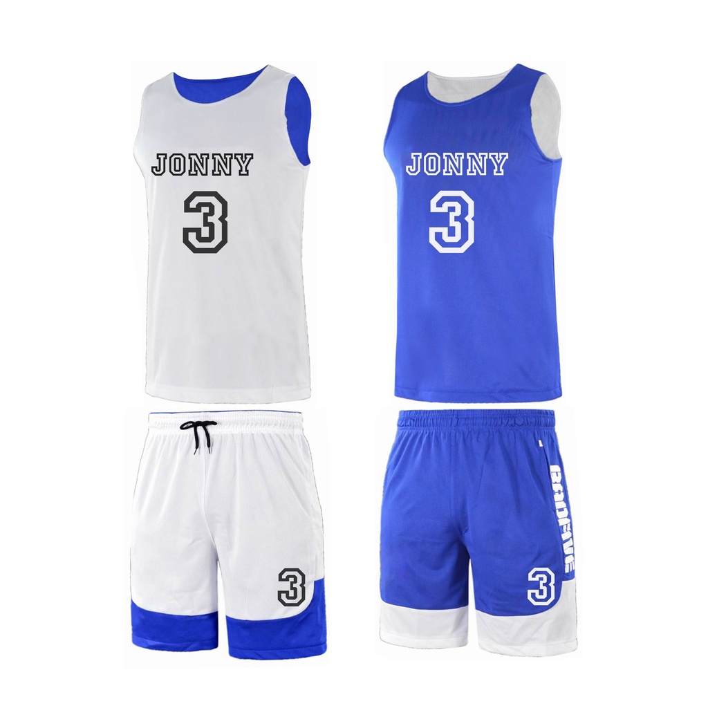 Reversible Personalized Basketball Uniform - Jersey and Shorts Set