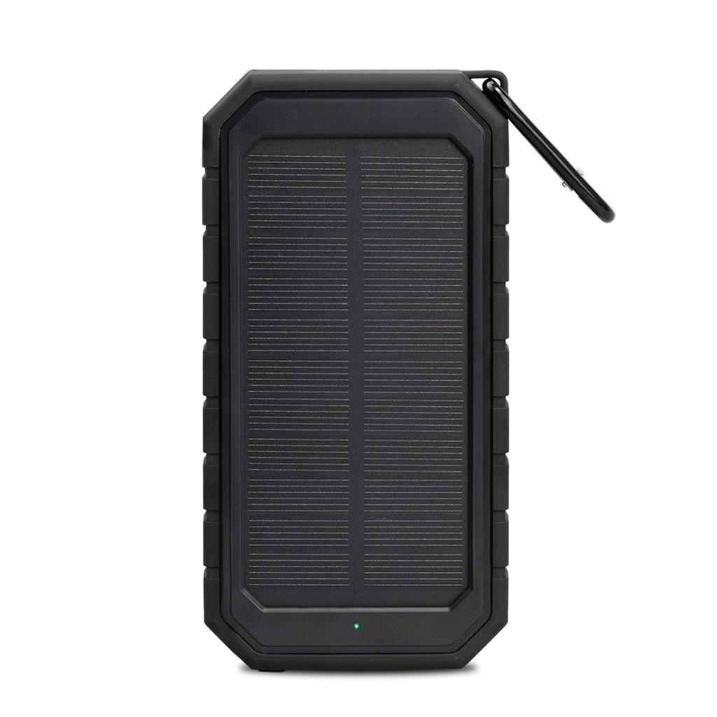 Wireless Solar Power Bank w/ Flashlight - 10000mAh
