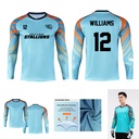 Treble Personalized Soccer Jersey - Long Sleeve. SU5215