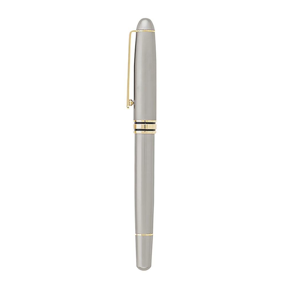 Geneva™ Chrome Royal Rollerball Pen - Optional Gift Box. RP4649