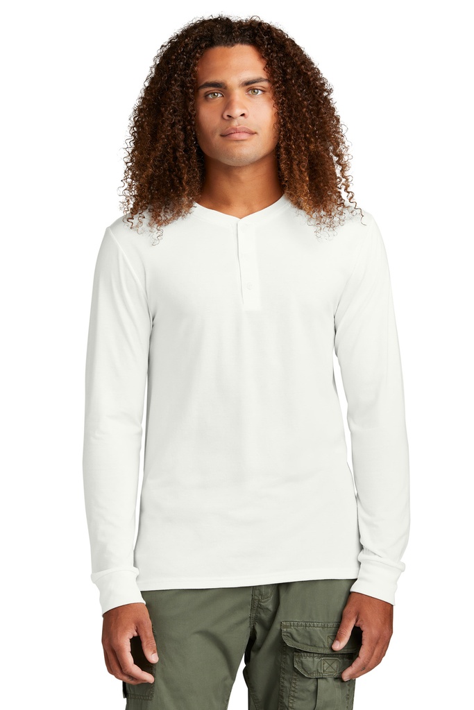 District Perfect Tri Long Sleeve Henley DT145