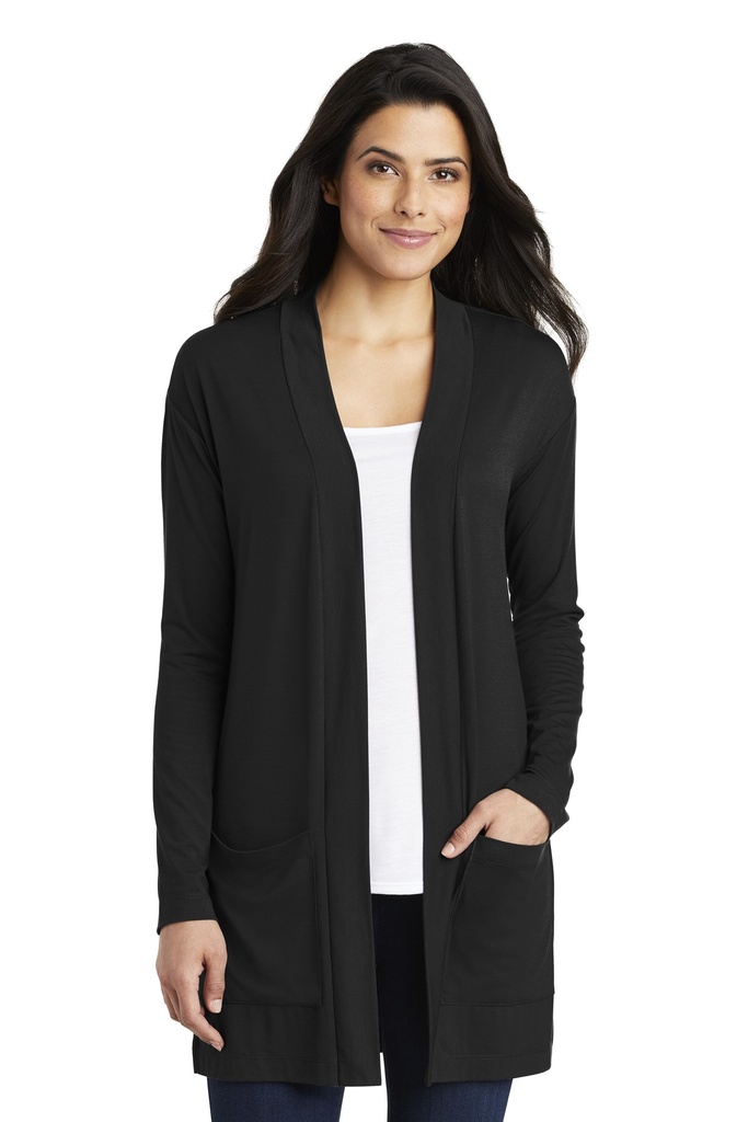 Port Authority Ladies Concept Long Pocket Cardigan . LK5434