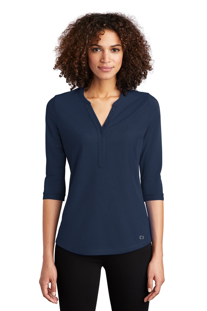 OGIO Ladies Jewel Henley LOG104