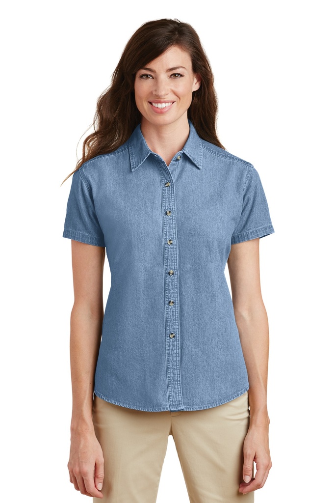 Port & Company - Ladies Short Sleeve Value Denim Shirt. LSP11