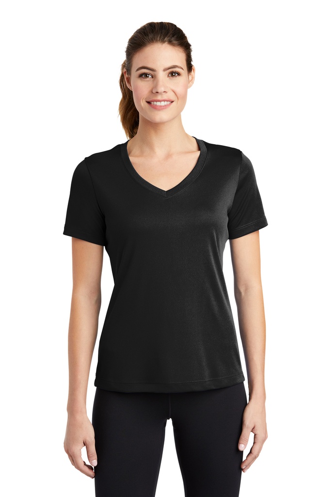 Sport-Tek Ladies PosiCharge Competitor V-Neck Tee. LST353