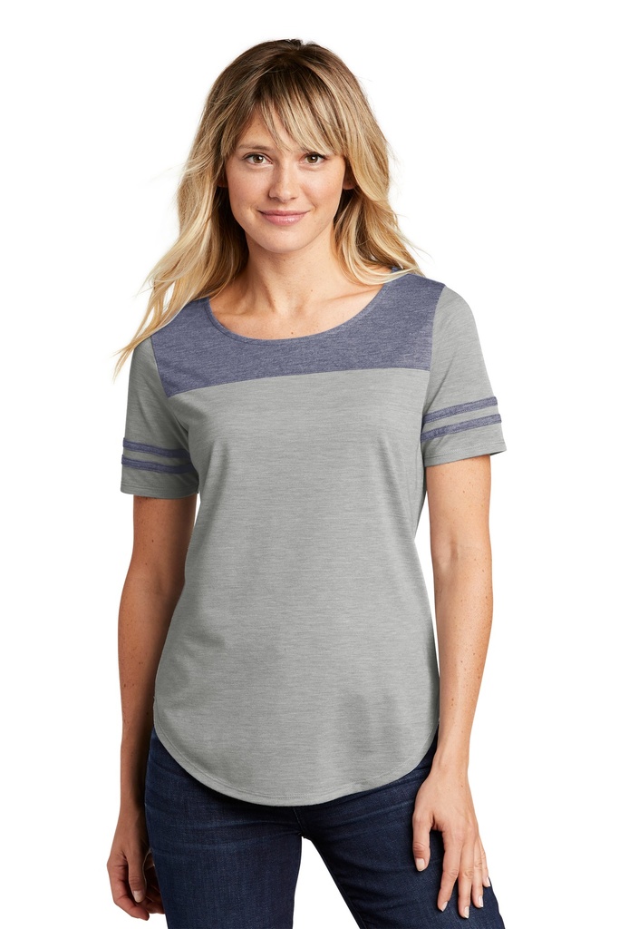 Sport-Tek Ladies PosiCharge Tri-Blend Wicking Fan Tee. LST403