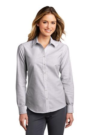 Port Authority Ladies SuperPro Oxford Stripe Shirt. LW657