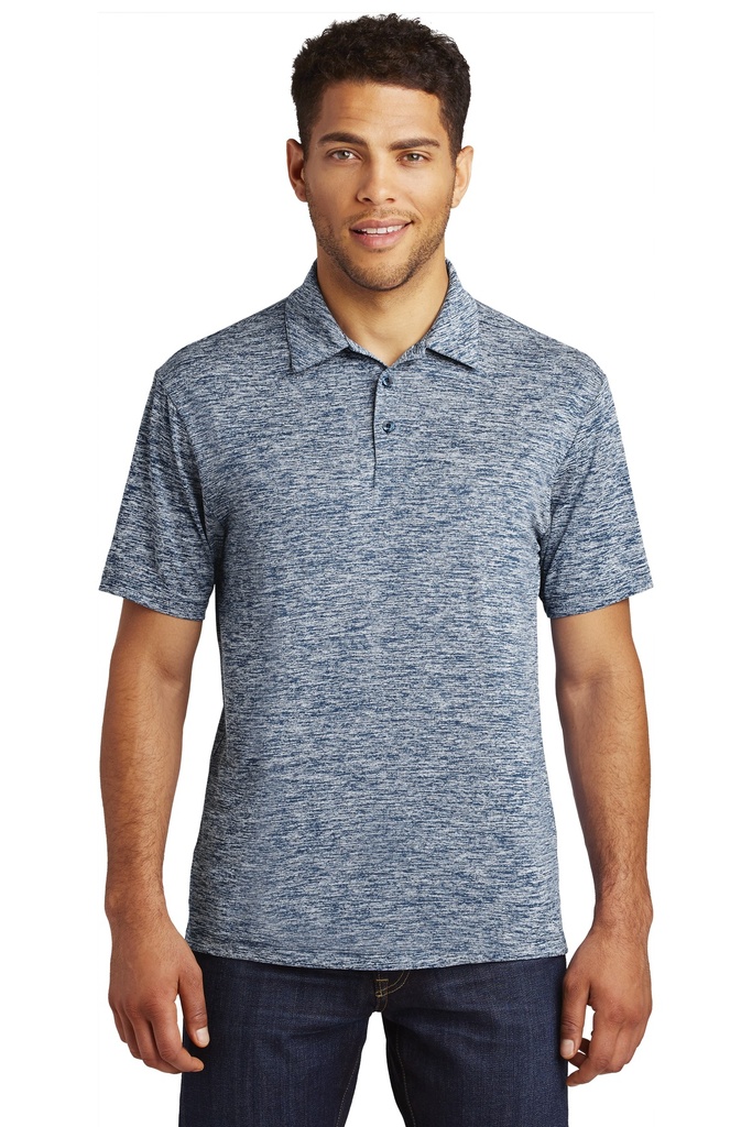 Sport-Tek PosiCharge Electric Heather Polo. ST590