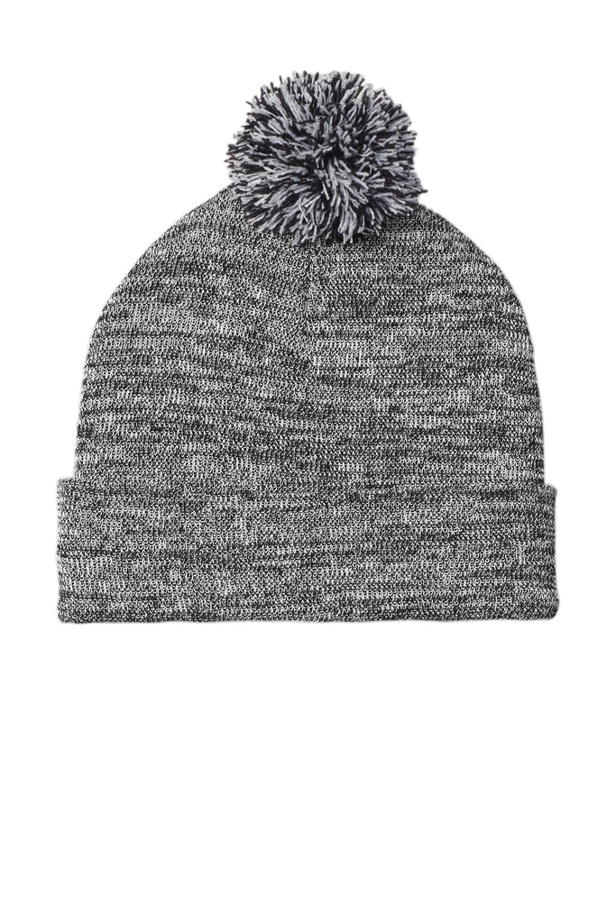 Sport-Tek Heather Pom Pom Beanie STC41