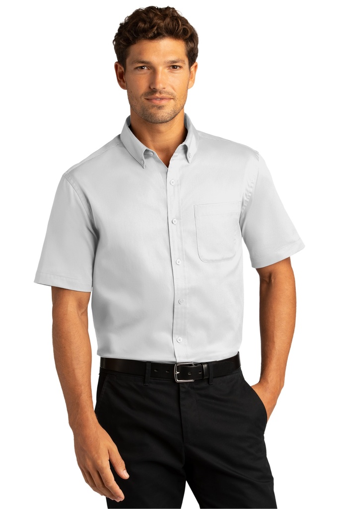 Port Authority Short Sleeve SuperPro React Twill Shirt. W809