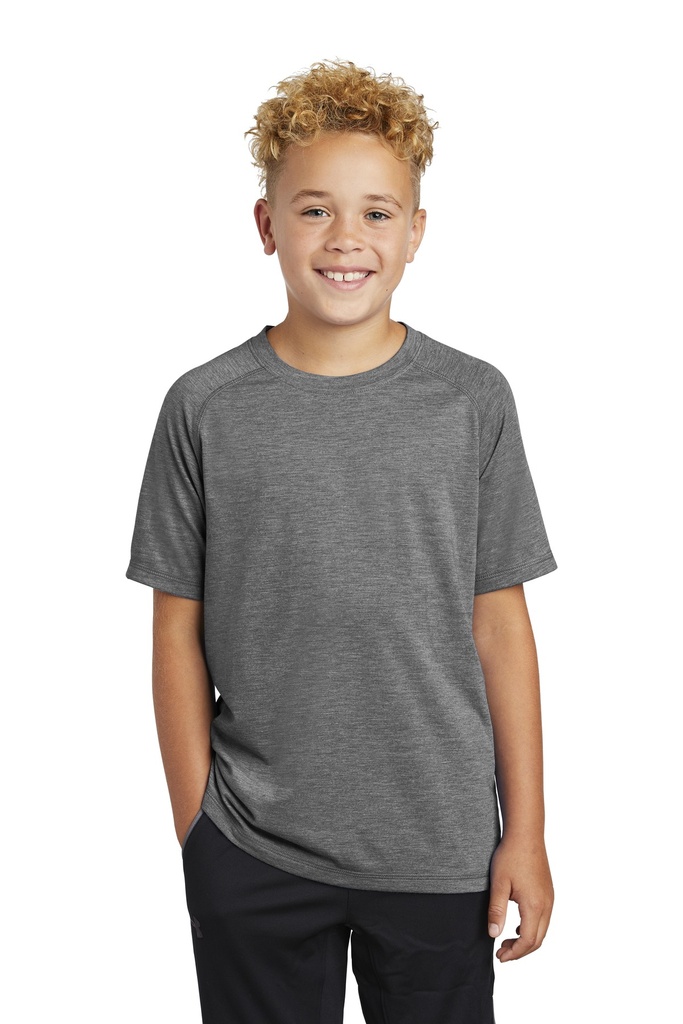 Sport-Tek Youth PosiCharge Tri-Blend Wicking Raglan Tee. YST400