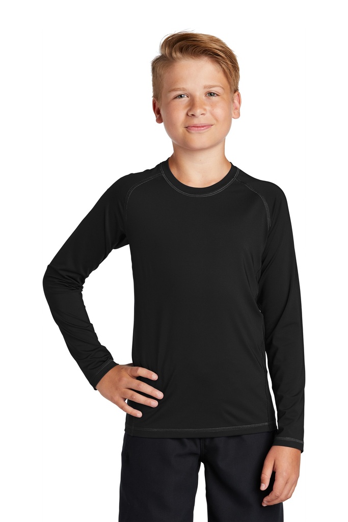 Sport-Tek Youth Long Sleeve Rashguard Tee. YST470LS