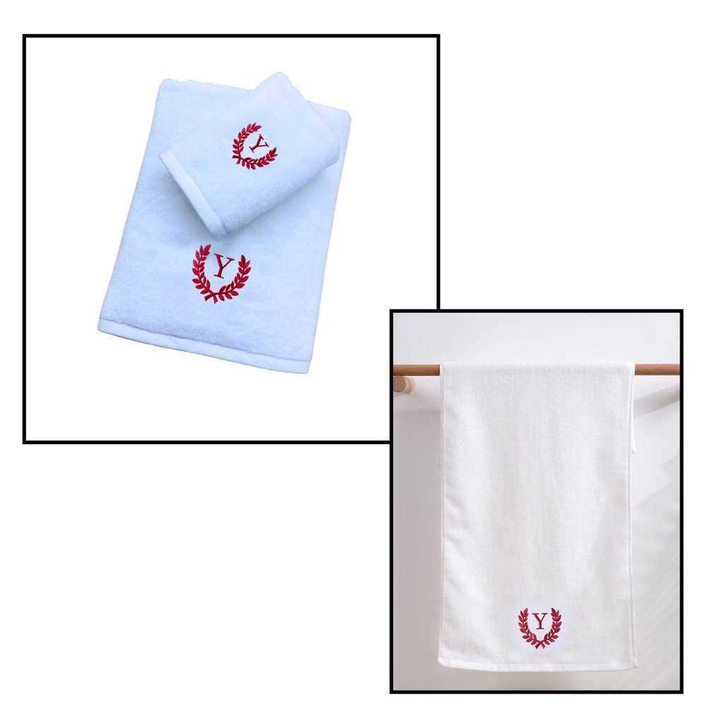 100% Cotton Elegance Embroidery Towel 14" X 30". GT9299