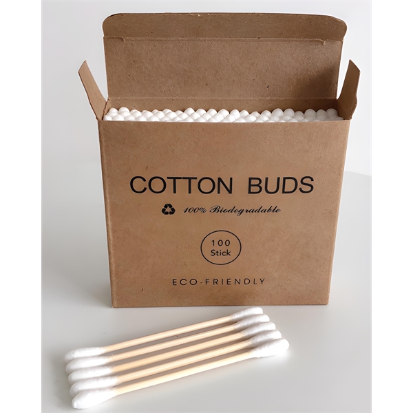 100sticks/box
Double Round Head Bamboo Stick Cotton Buds. BP6497