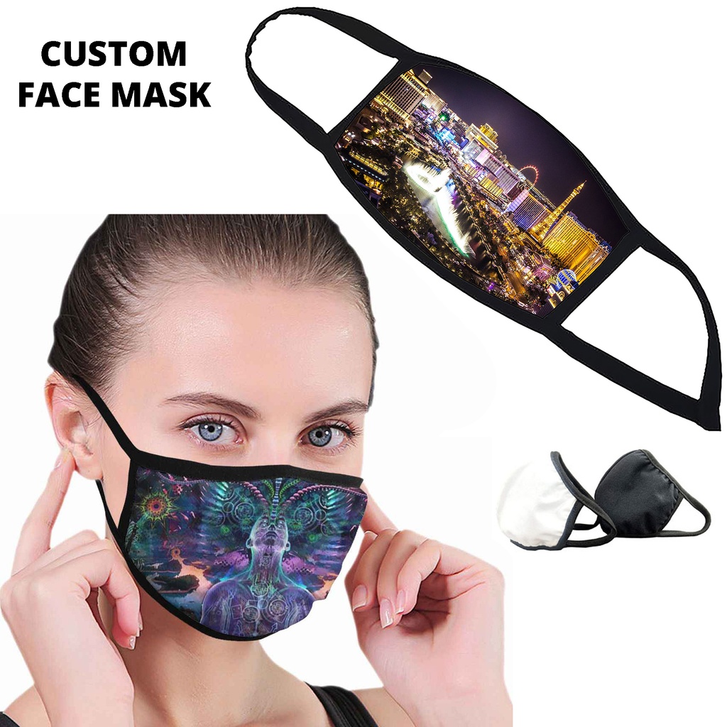 A-Grade Vivaldi Sublimated Cotton Face Mask - 2 Ply. CV2700