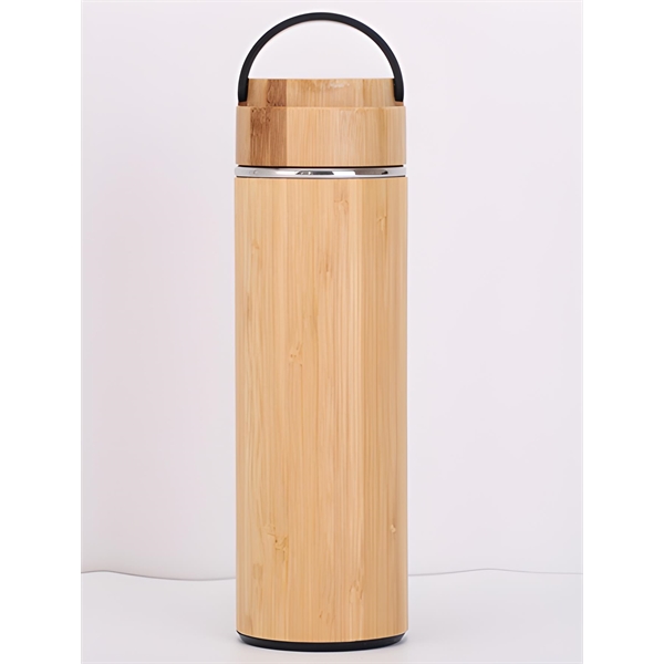 Bamboo Breeze 15oz Tumbler with Stainless Steel Handle. BP6398