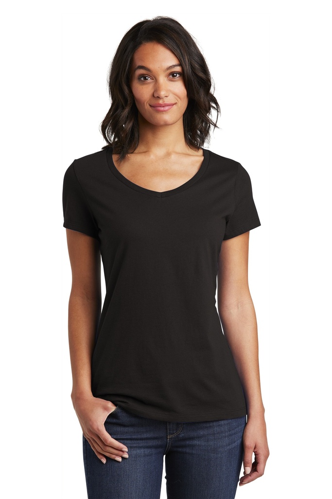 District Women's Very Important Tee V-Neck. DT6503