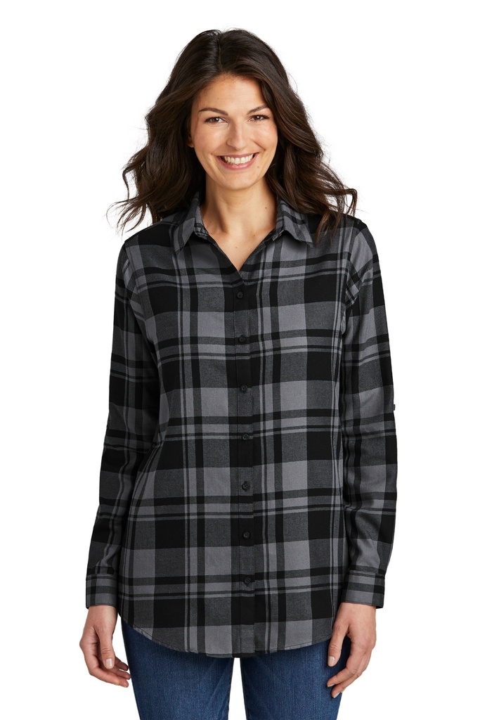 Port Authority Ladies Plaid Flannel Tunic . LW668