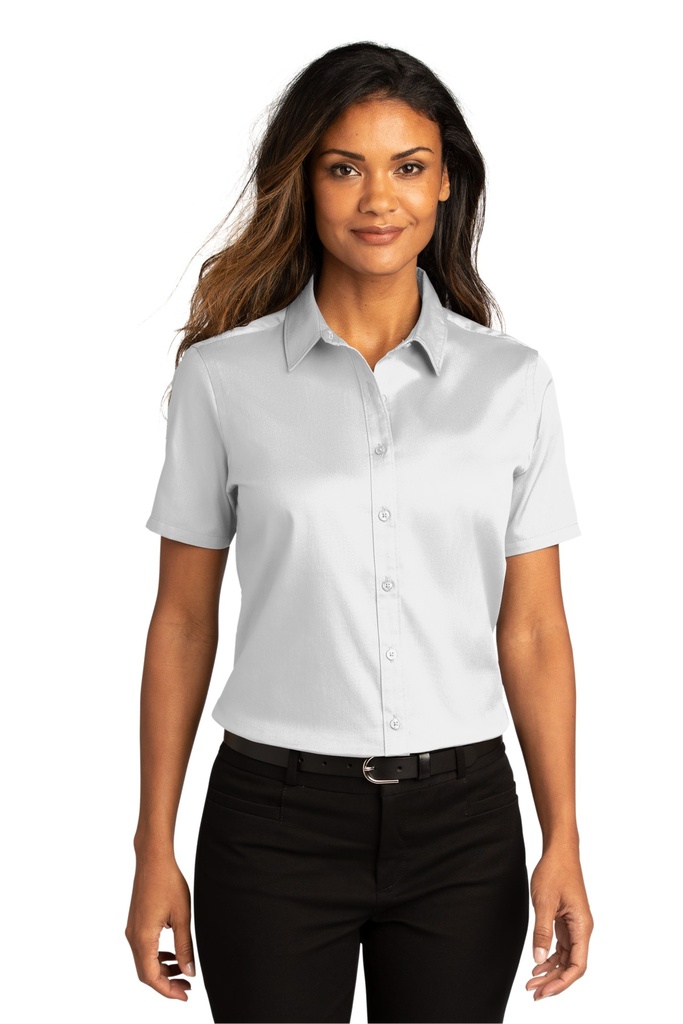 Port Authority Ladies Short Sleeve SuperPro React Twill Shirt. LW809